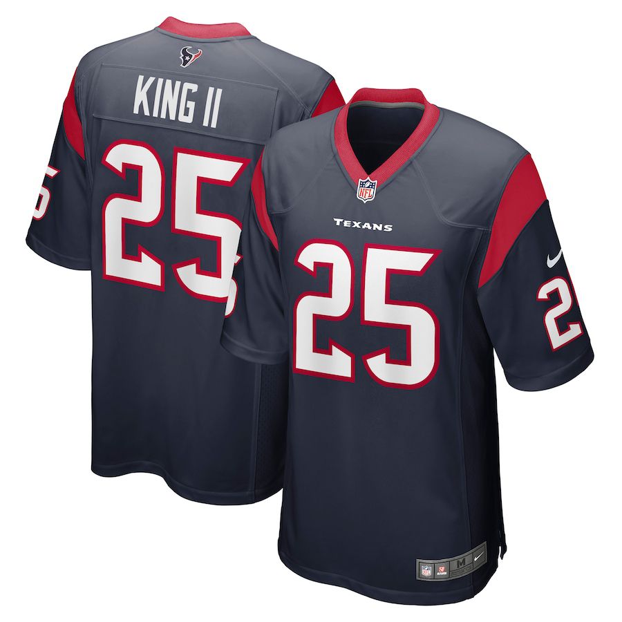 Men Houston Texans #25 Desmond King II Nike Navy Game NFL Jersey